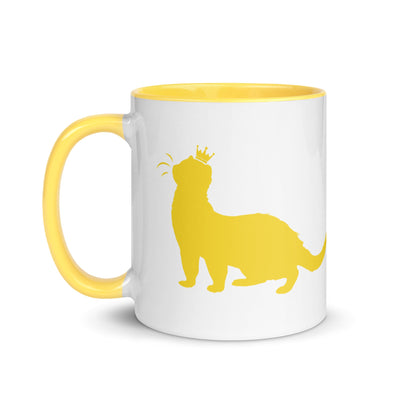 Bright Yellow Mug with Color Inside - The Pampered FerretBright Yellow Mug with Color InsideThe Pampered Ferret