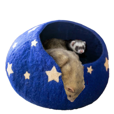 Comfy Ferret Cave (Midnight Stars) - The Pampered FerretComfy Ferret Cave (Midnight Stars)Ferret ToysThe Pampered Ferret