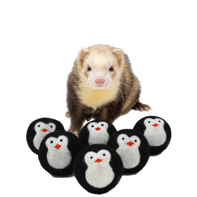 Ferret Stashing Balls (Penguins) - Set of 6 - The Pampered FerretFerret Stashing Balls (Penguins) - Set of 6Ferret ToysThe Pampered Ferret