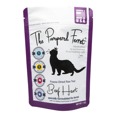Freeze - Dried Raw Beef Heart Treat - The Pampered FerretFreeze - Dried Raw Beef Heart TreatFerret TreatThe Pampered Ferret