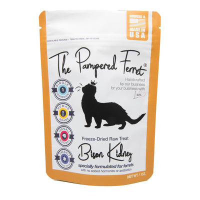 The Pampered Ferret Freeze-Dried Raw Bison Kidney Treat