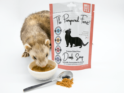 Freeze - Dried Raw Ferret Food “Dook Soup" - The Pampered FerretFreeze - Dried Raw Ferret Food “Dook Soup"Ferret FoodThe Pampered Ferret
