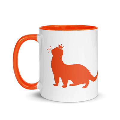 Orange Mug with Color Inside - The Pampered FerretOrange Mug with Color InsideThe Pampered Ferret